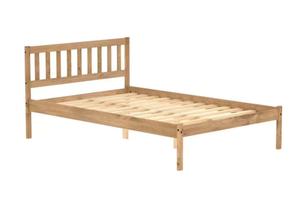 3ft Lisbon Bedframe - Waxed Pine - Image 5