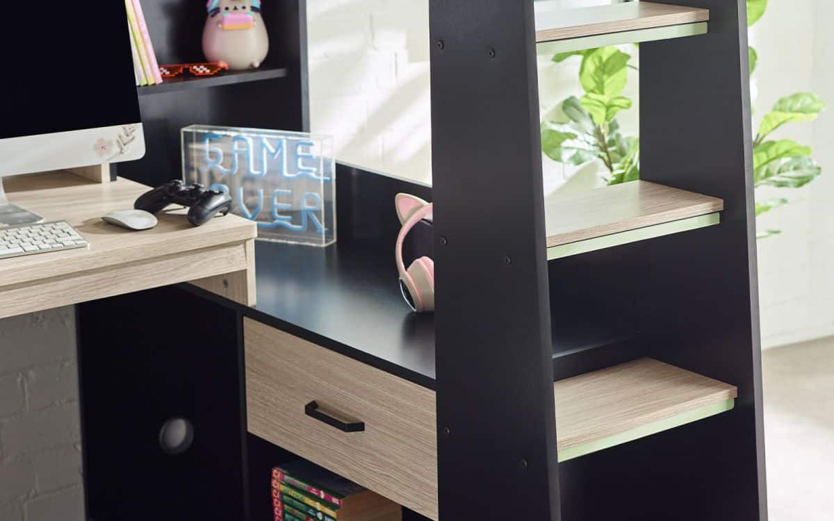 Blake Gaming Highsleeper - Black & Pale Wood - Image 5