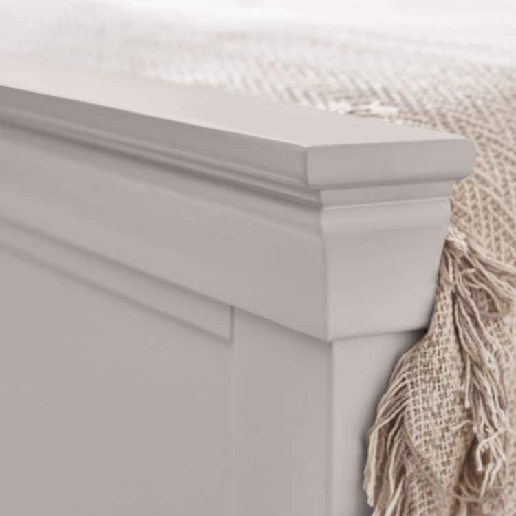 Rochelle 4ft6 Bedframe - Light Grey - Image 5