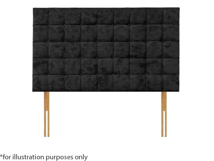 Apollo 2ft6 Boston Headboard - Glitz Black | Buy Online | Beds.ie