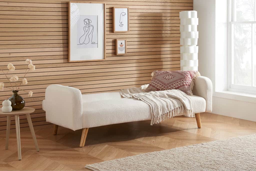 Micah Sofa Bed - Boucle White - Image 2