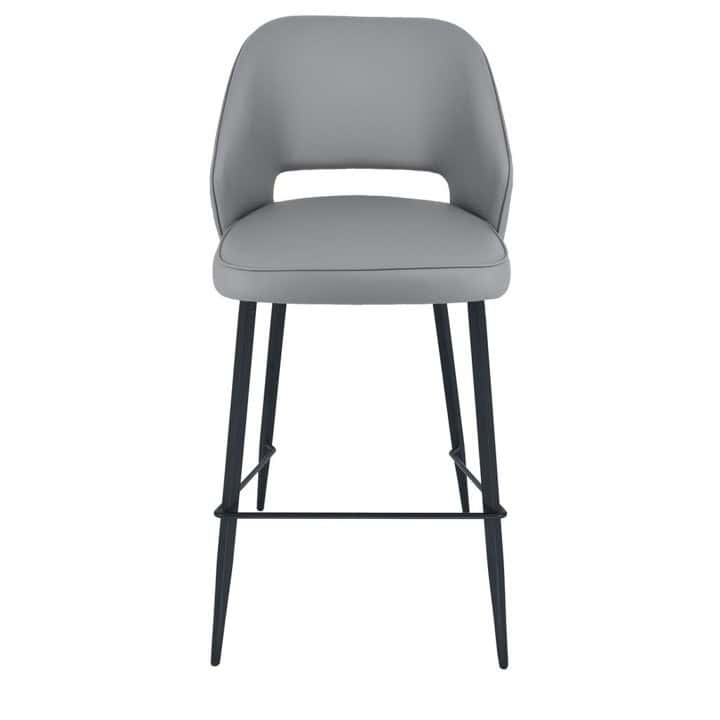 Sutton Stool - Grey Faux Leather (Set of 2) - Image 2