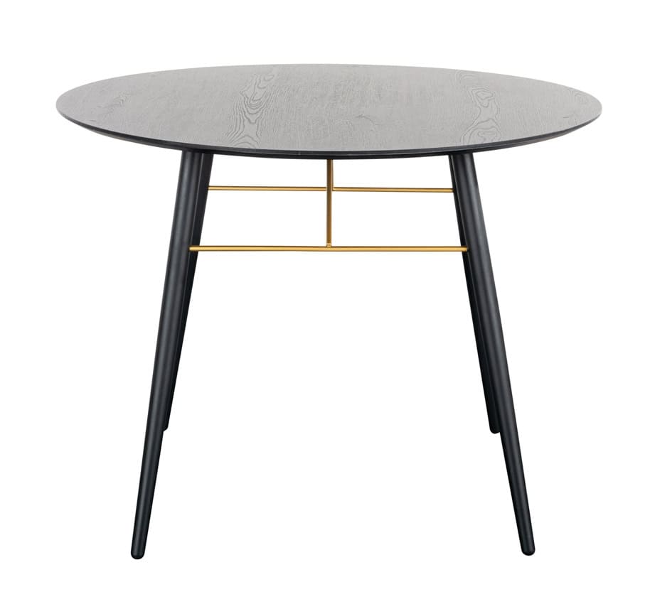 Barcelona Round Dining Table (1000) - Black & Copper - Image 2