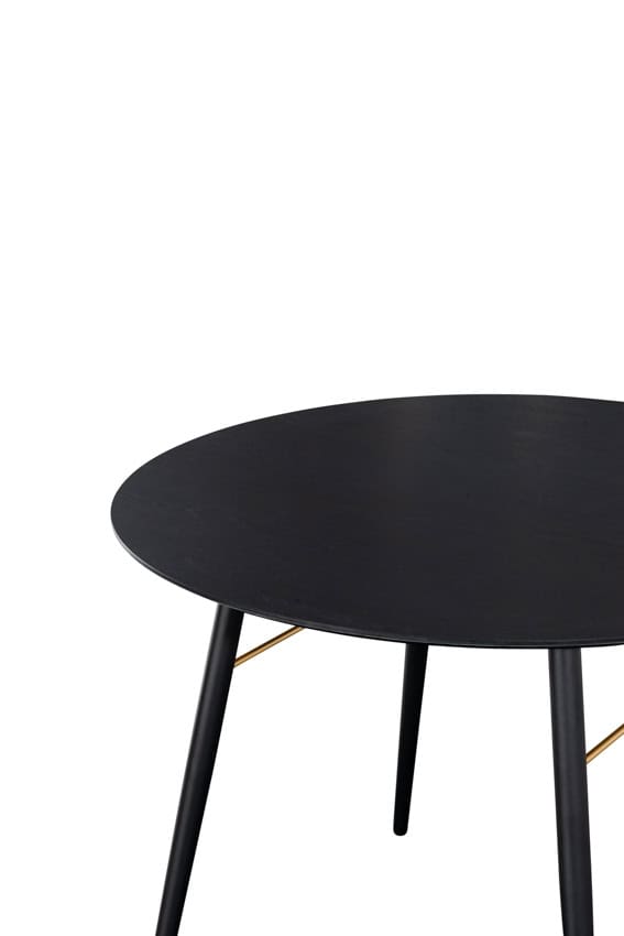 Barcelona Round Dining Table (1000) - Black & Copper - Image 3