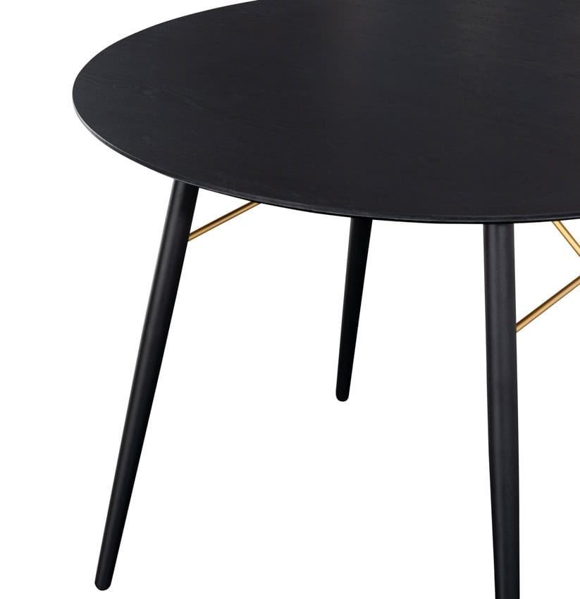 Barcelona Round Dining Table (1000) - Black & Copper - Image 4
