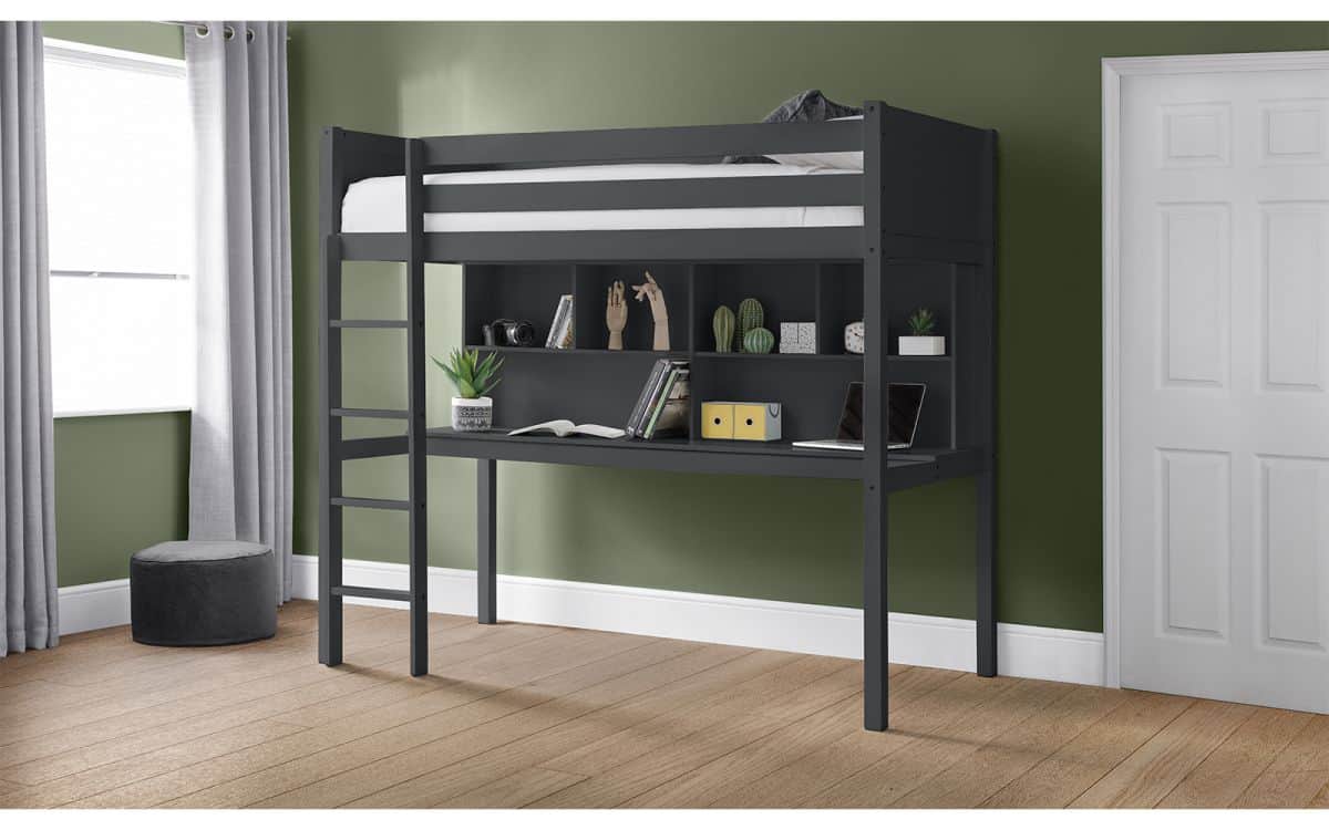 Zeus Highsleeper - Anthracite | Buy Online | Beds.ie