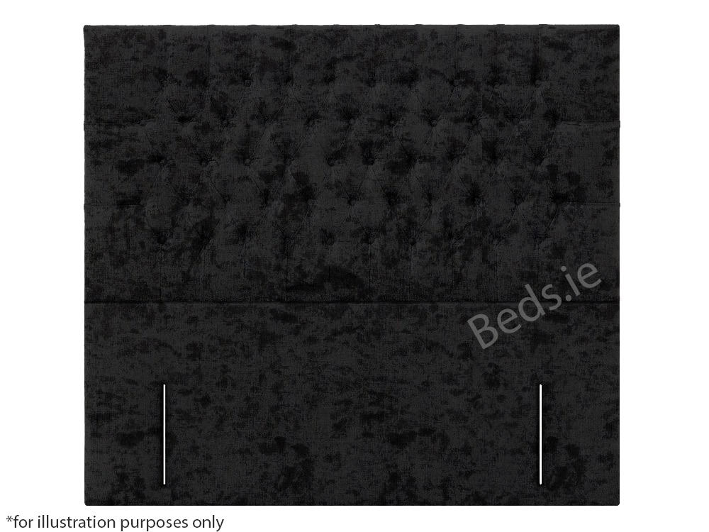Apollo 2ft6 New York Headboard - Glitz Black | Buy Online | Beds.ie