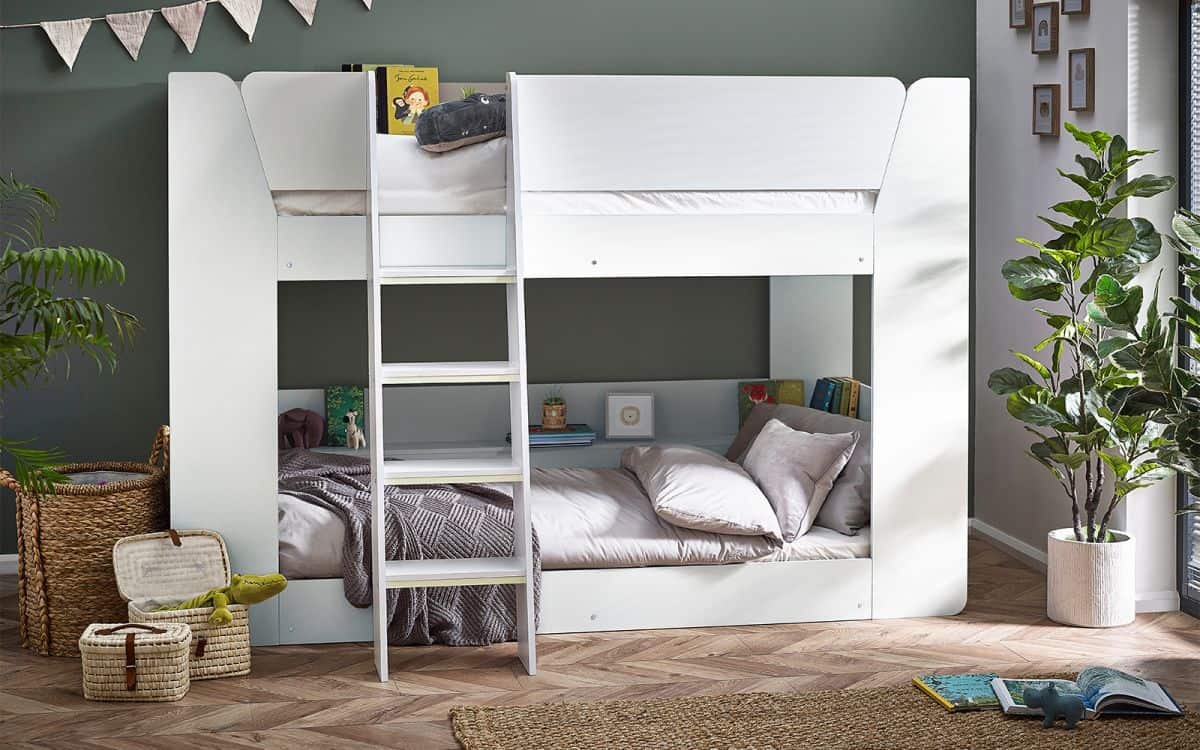 Parade Bunk Bed - All White | Buy Online | Beds.ie