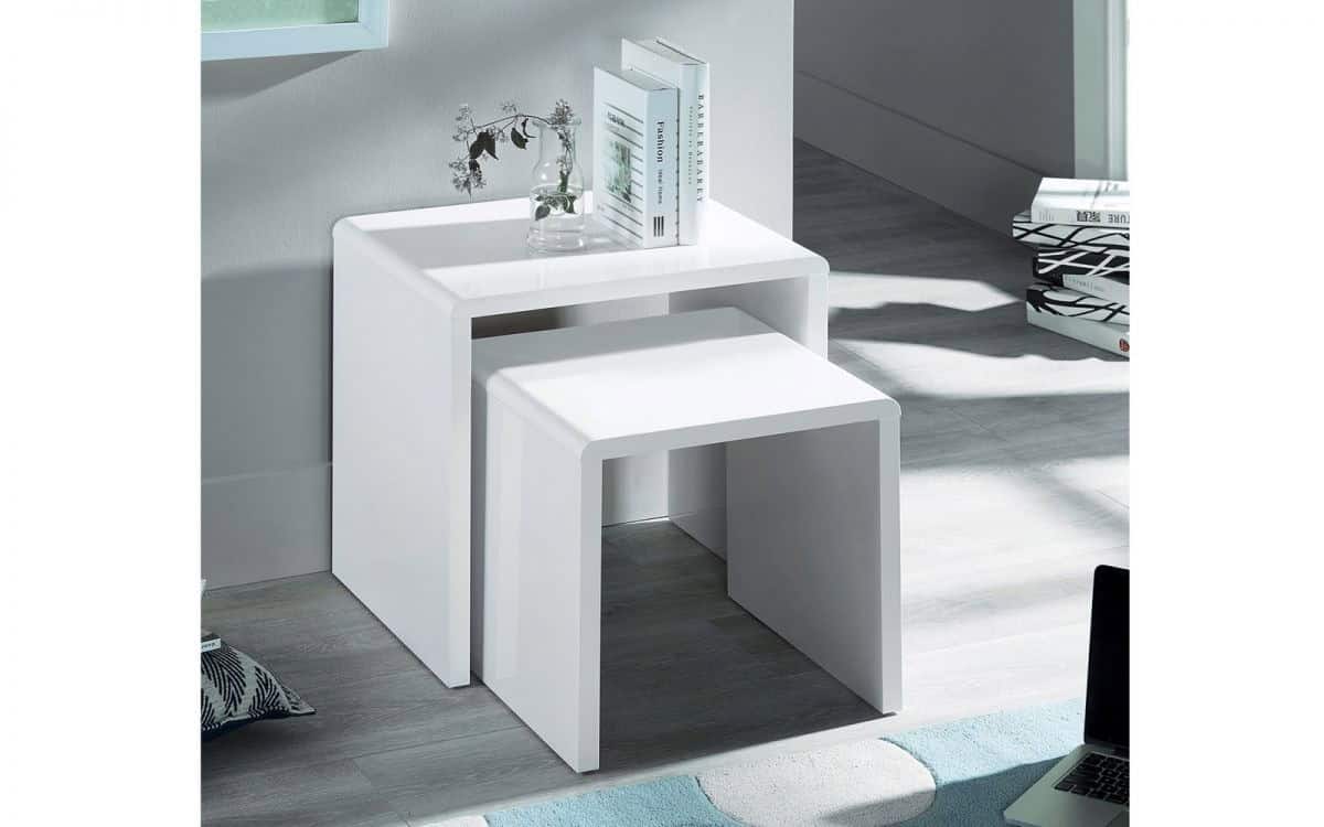 Liberty Nest of 2 Tables - White | Buy Online | Beds.ie