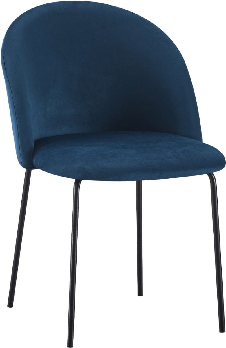 Boston Dining Chair (x4 Per Box) - Sapphire Blue Velvet - Image 2