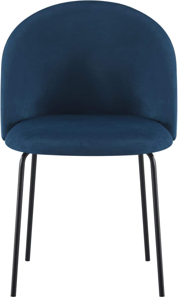 Boston Dining Chair (x4 Per Box) - Sapphire Blue Velvet - Image 3