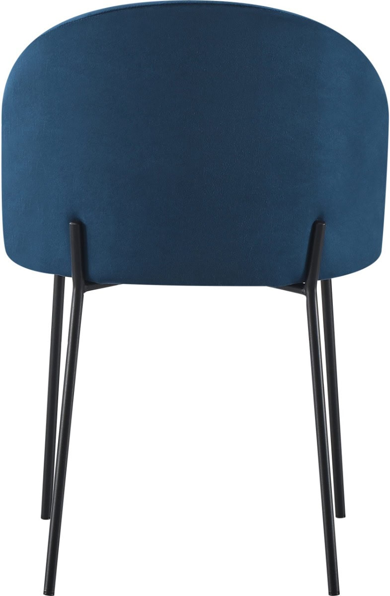 Boston Dining Chair (x4 Per Box) - Sapphire Blue Velvet - Image 6