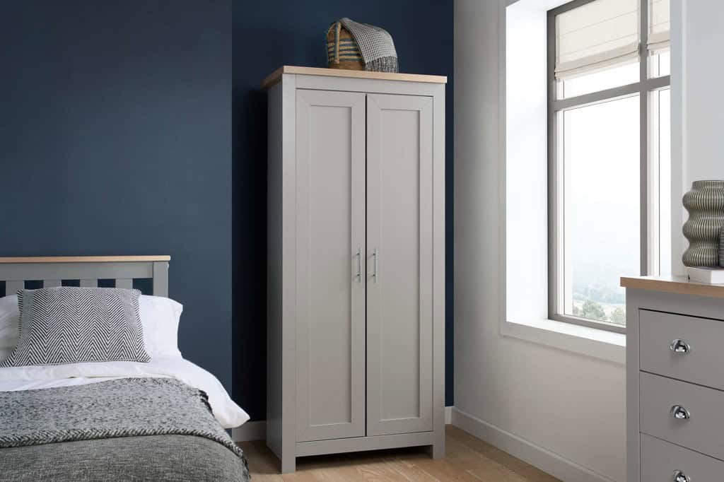 Highgate 2 Door Wardrobe - Grey & Oak | Buy Online | Beds.ie