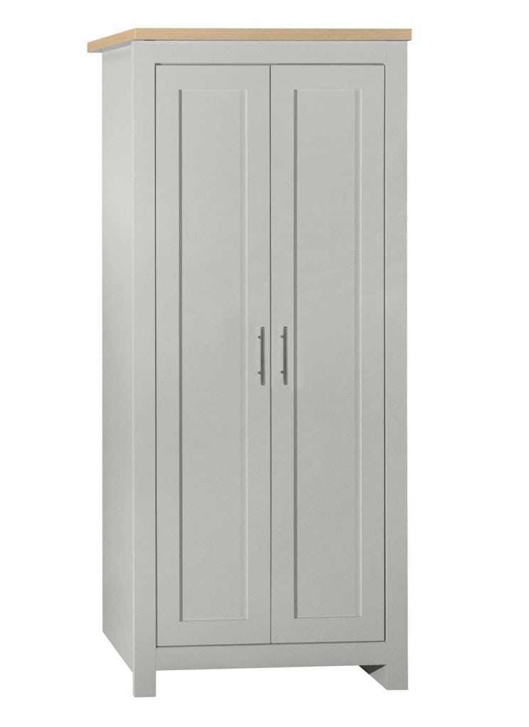 Highgate 2 Door Wardrobe - Grey & Oak - Image 4