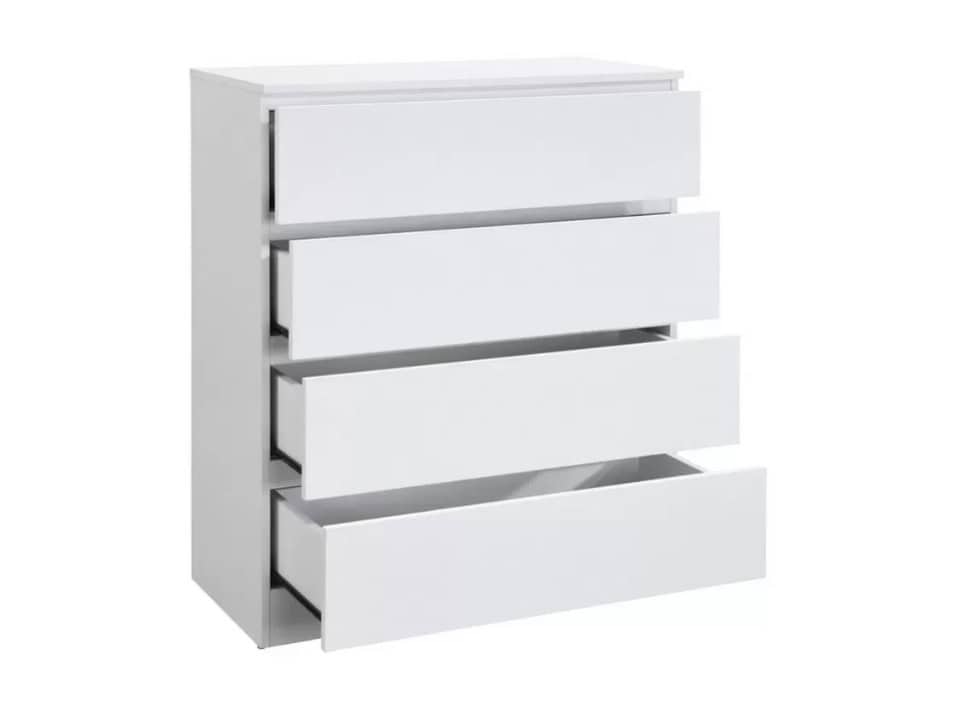 Oslo 4 Drawer Chest - White - Image 3