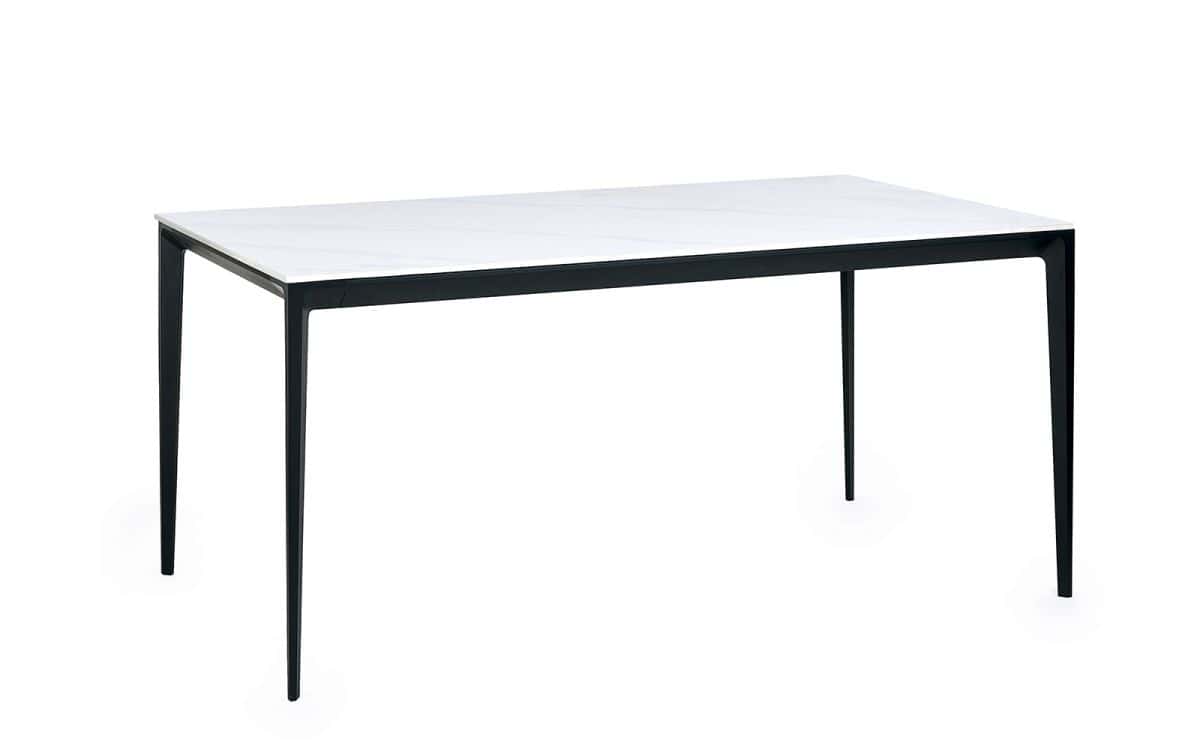 Boca Rectangular Stone Top Dining Table - White Marble | Buy Online | Beds.ie