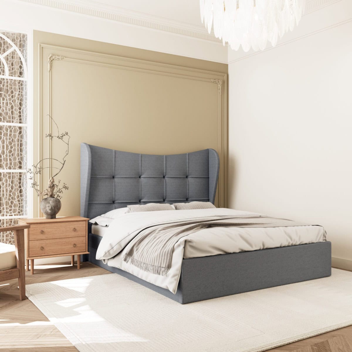 Verona 5ft Ottoman Bedframe - Grey - Image 2