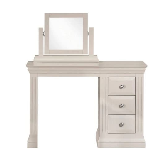 Monaco Dressing Table, Stool & Mirror - Off White - Image 3