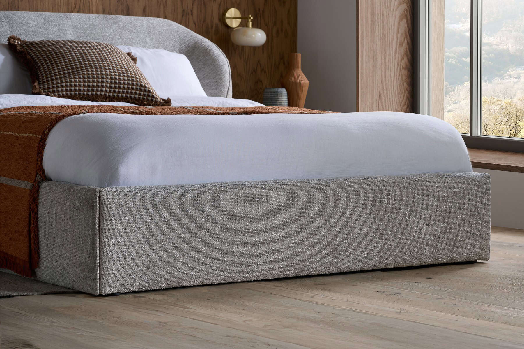 5ft Milan Bedframe - Grey - Image 6