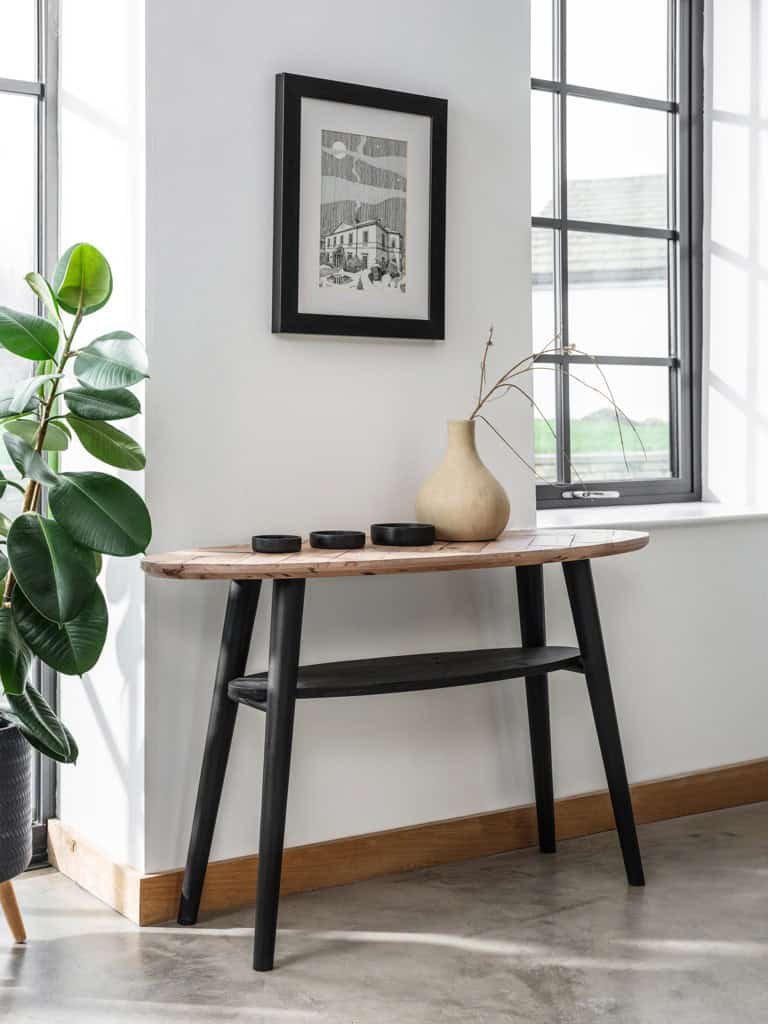 Baker Furniture Franklin Console Table - Chevron - Image 4