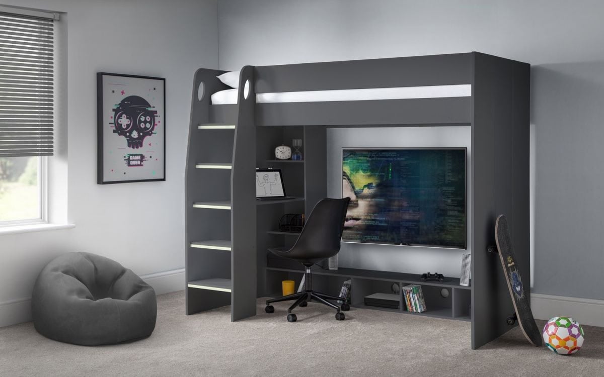 Supernova Gaming Bed - Anthracite | Buy Online | Beds.ie