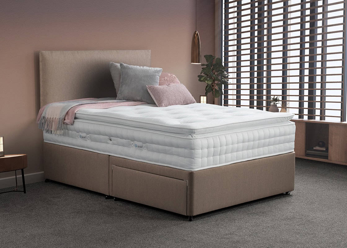 4ft Solitaire Pillowtop Front Opening Ottoman Bed | Buy Online | Beds.ie