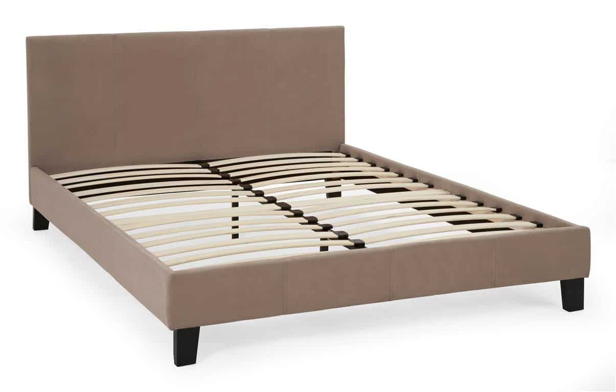 Evelyn 4ft6 Bedframe - Latte - Image 2
