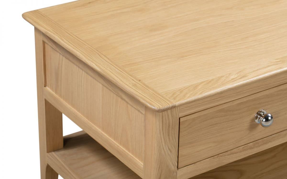 Alderbury Coffee Table With 2 Drawers - Oak - Image 4