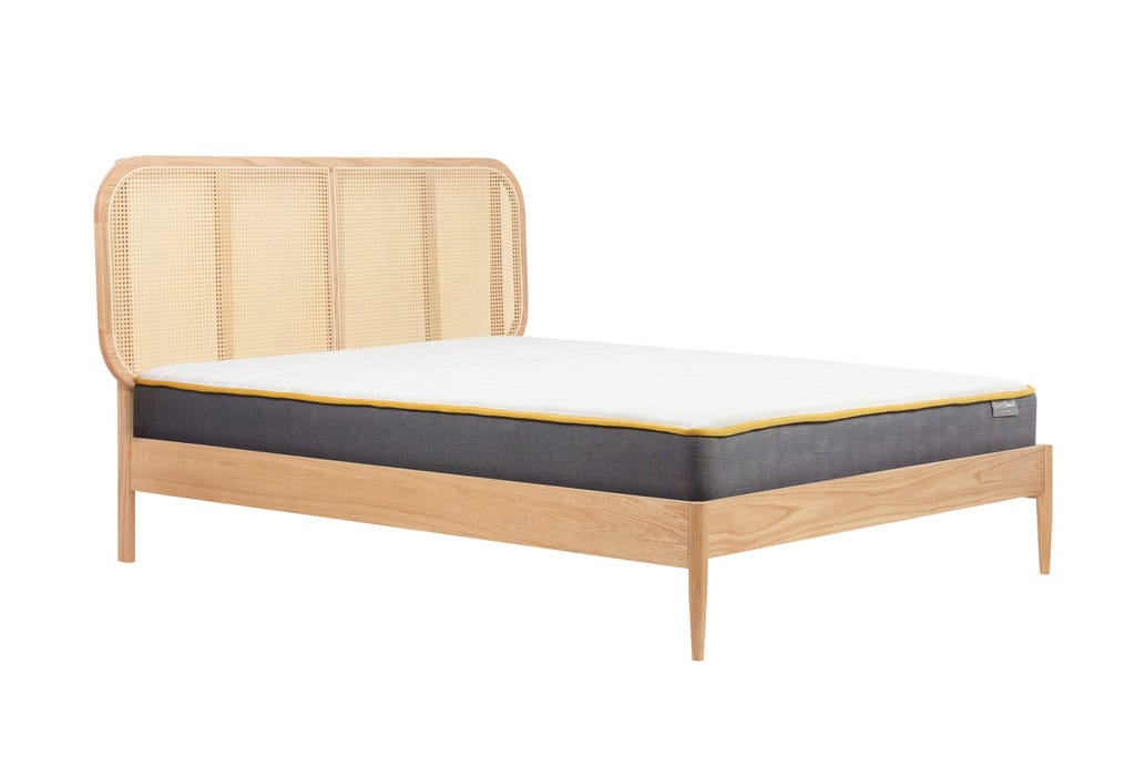 Elina 5ft Rattan Bedframe - Oak - Image 10