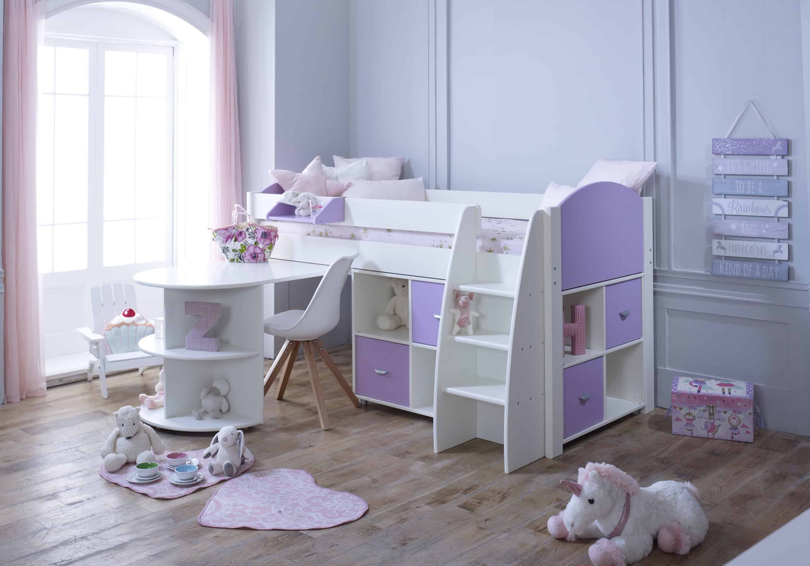 Kids Avenue Eli G Midsleeper - White & Lilac - Image 2
