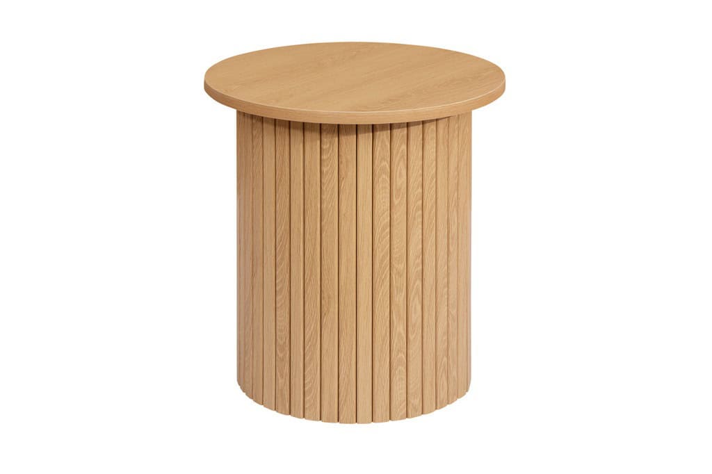 Axel Fluted Side Table - Oak | Buy Online | Beds.ie