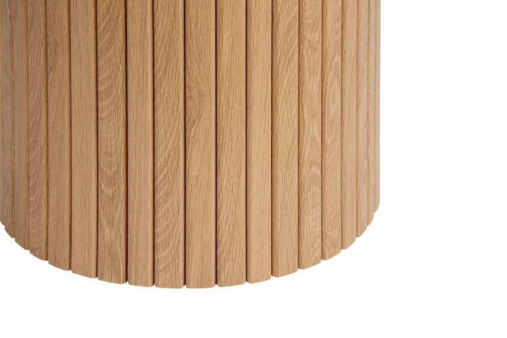 Axel Fluted Side Table - Oak - Image 4
