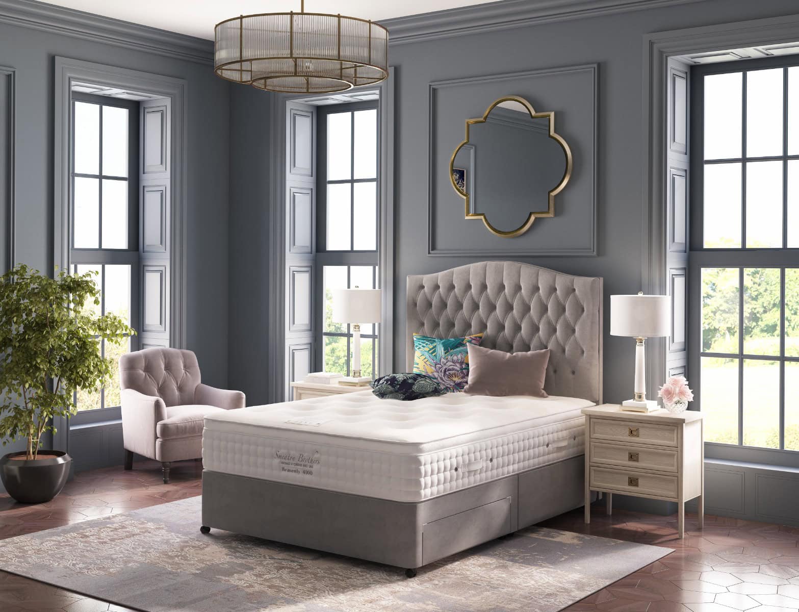 Healthbeds 6ft Inspiration Latex 2500 4 Drawer Divan Bed | Buy Online | Beds.ie