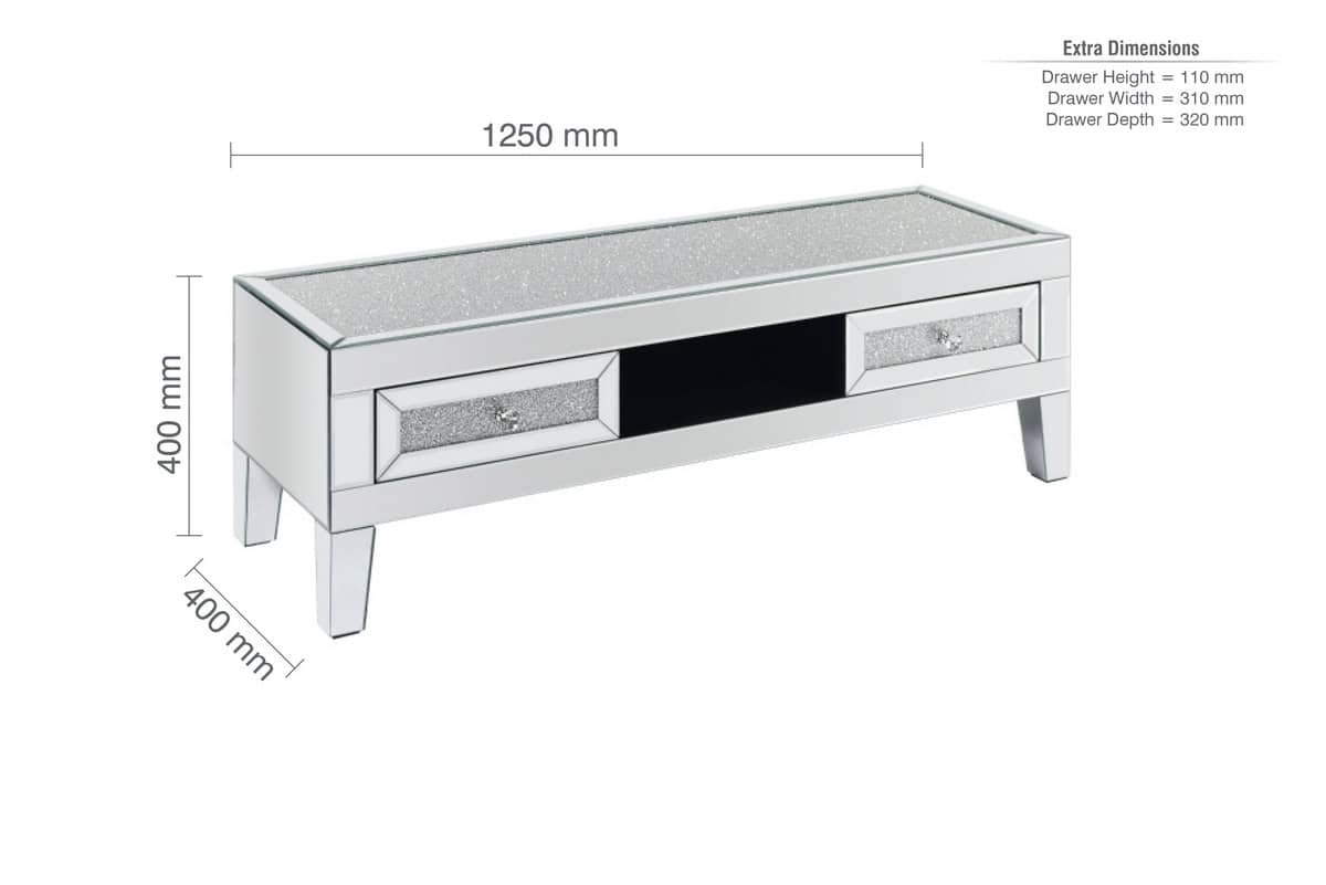 Vienna Mirrored TV Unit - Image 4