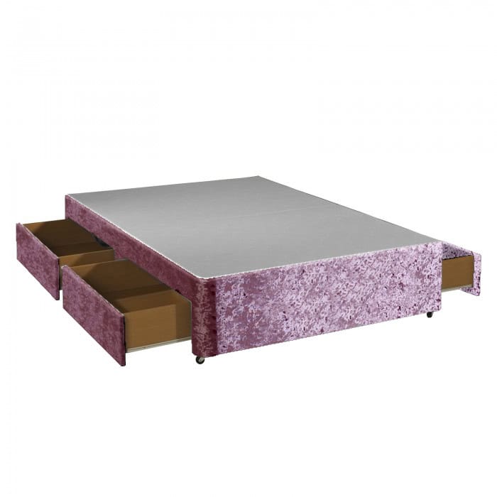 Apollo 6ft Glitz Pink 4 Drawer Divan Base | Buy Online | Beds.ie