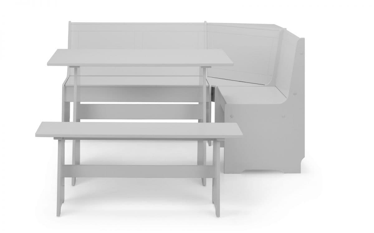 Cardiff Corner Dining Set - Dove Grey - Image 9
