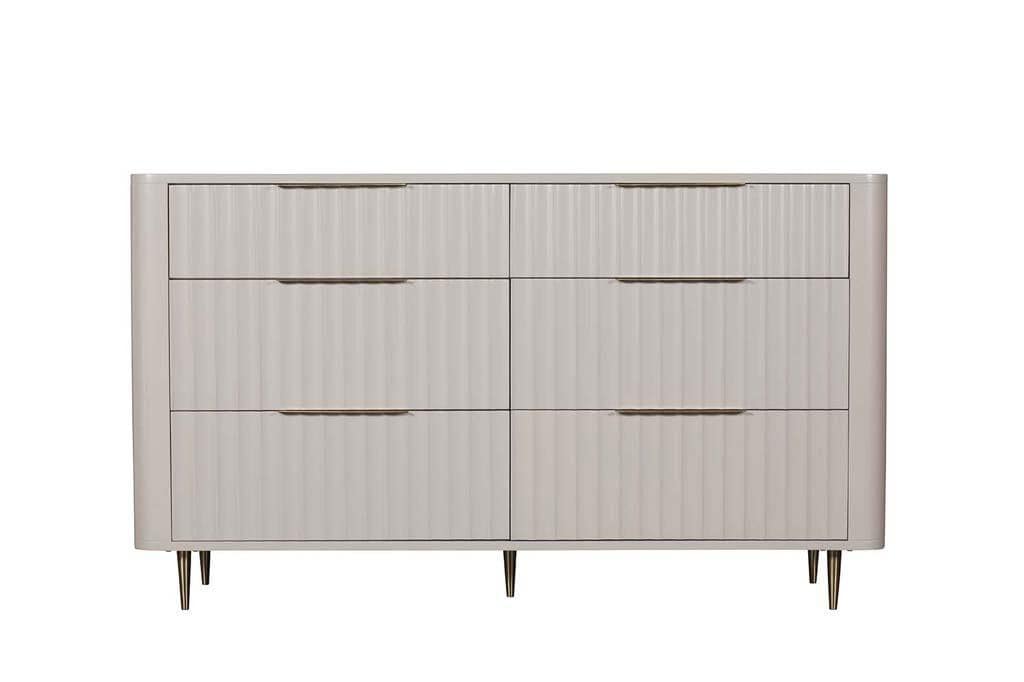 Baker Furniture Lily 6 Drawer Chest - Off-White | Buy Online | Beds.ie