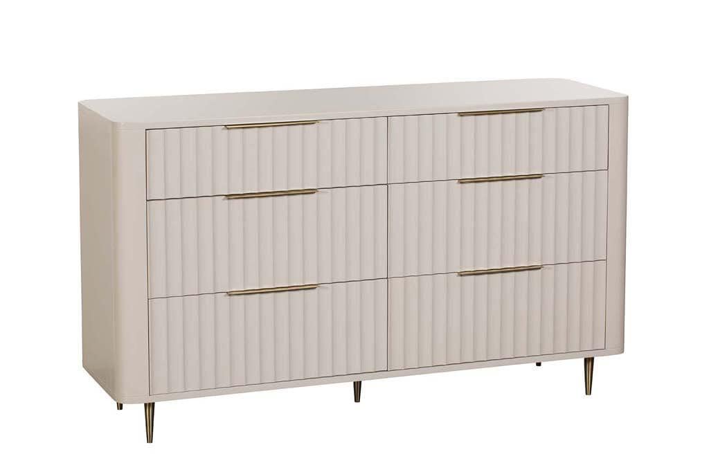 Baker Furniture Lily 6 Drawer Chest - Off-White - Image 2