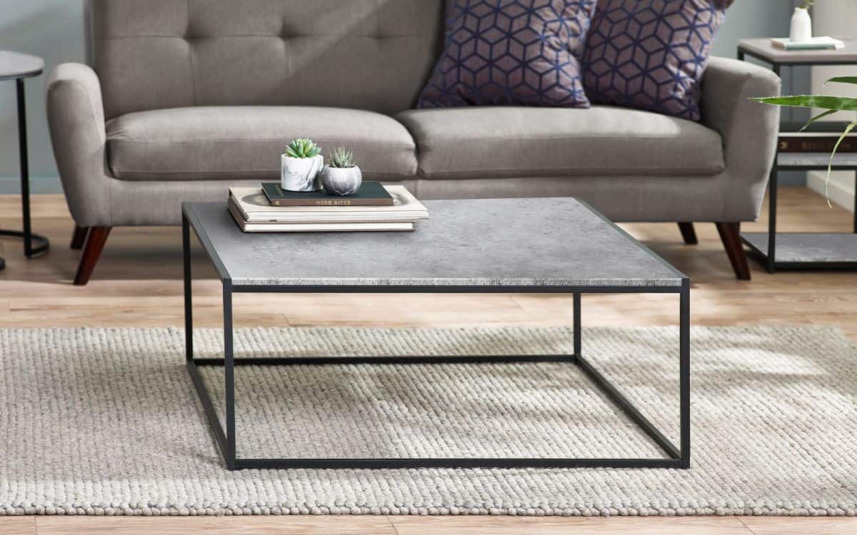 Sawmill Square Coffee Table - Concrete | Buy Online | Beds.ie