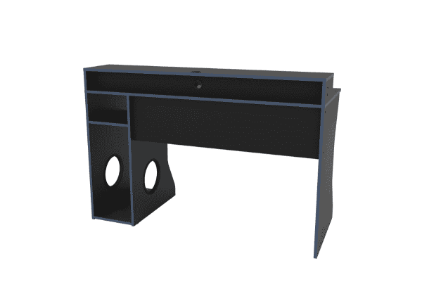 Enzo Gaming Computer Desk - Black & Blue - Image 4