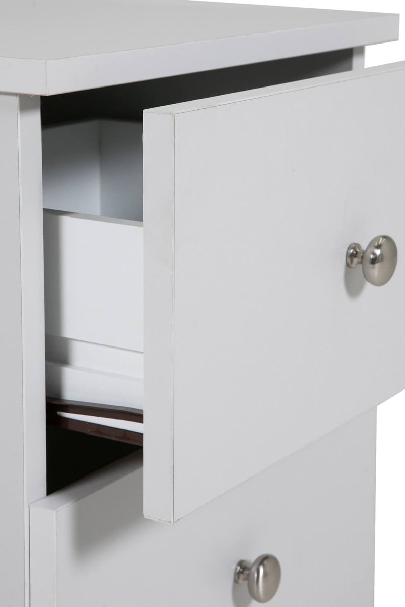 Levi 2 Drawer Bedside - Light Grey - Image 3