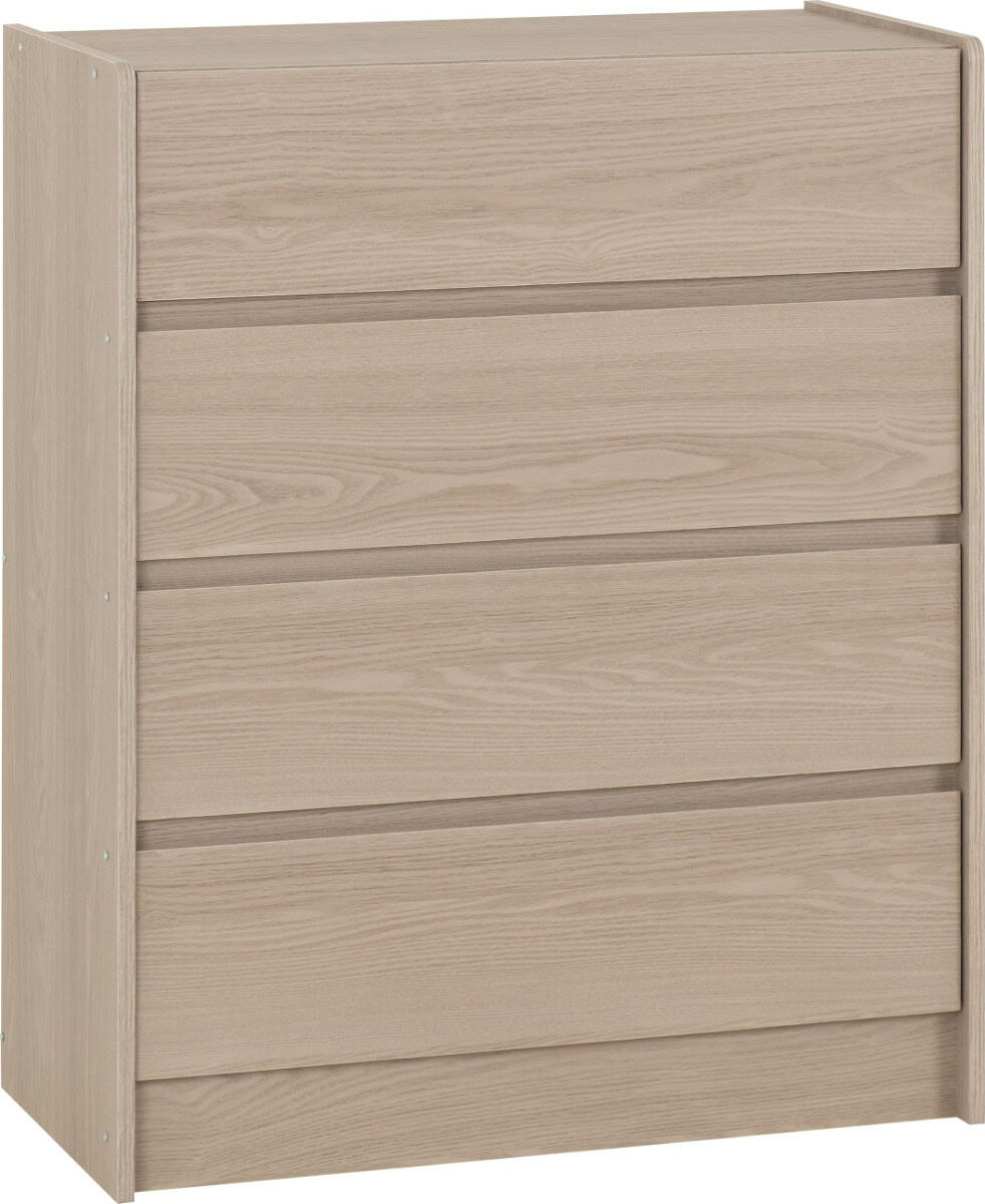 Paris 4 Drawer Chest - Smoked Ash | Buy Online | Beds.ie
