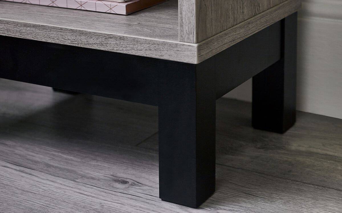Batu 1 Drawer Bedside - Grey Oak - Image 5