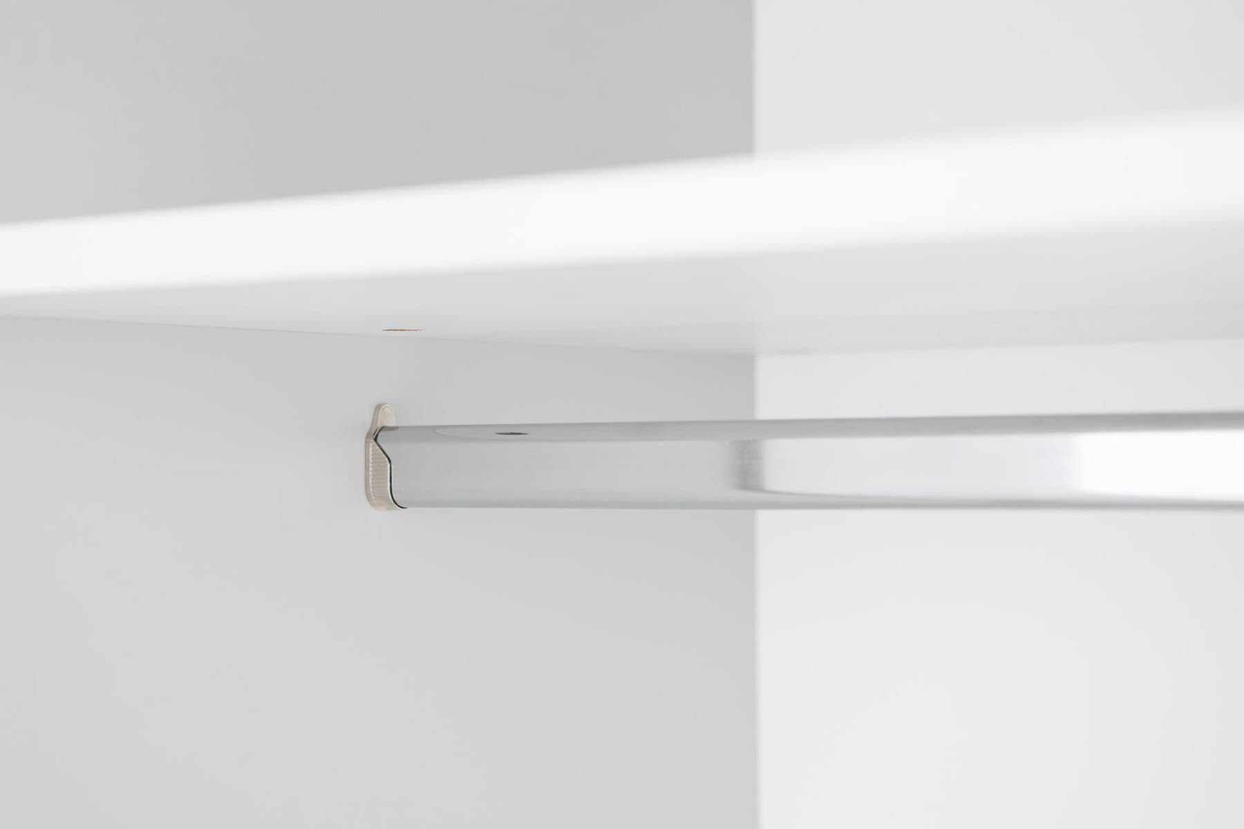 Levi 2 Door Wardrobe - Light Grey - Image 5