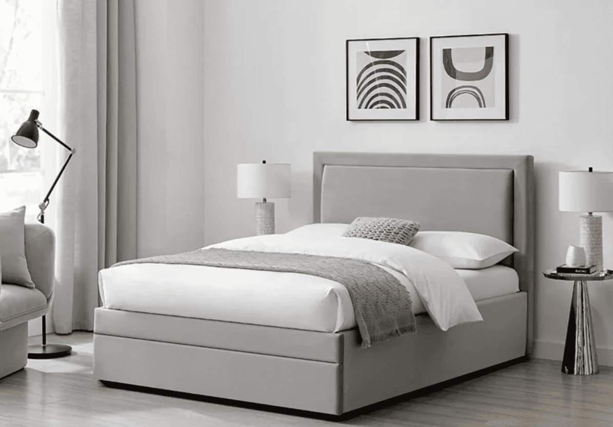 Limelight Ursa 5ft Storage Bedframe - Grey Velvet - Image 2