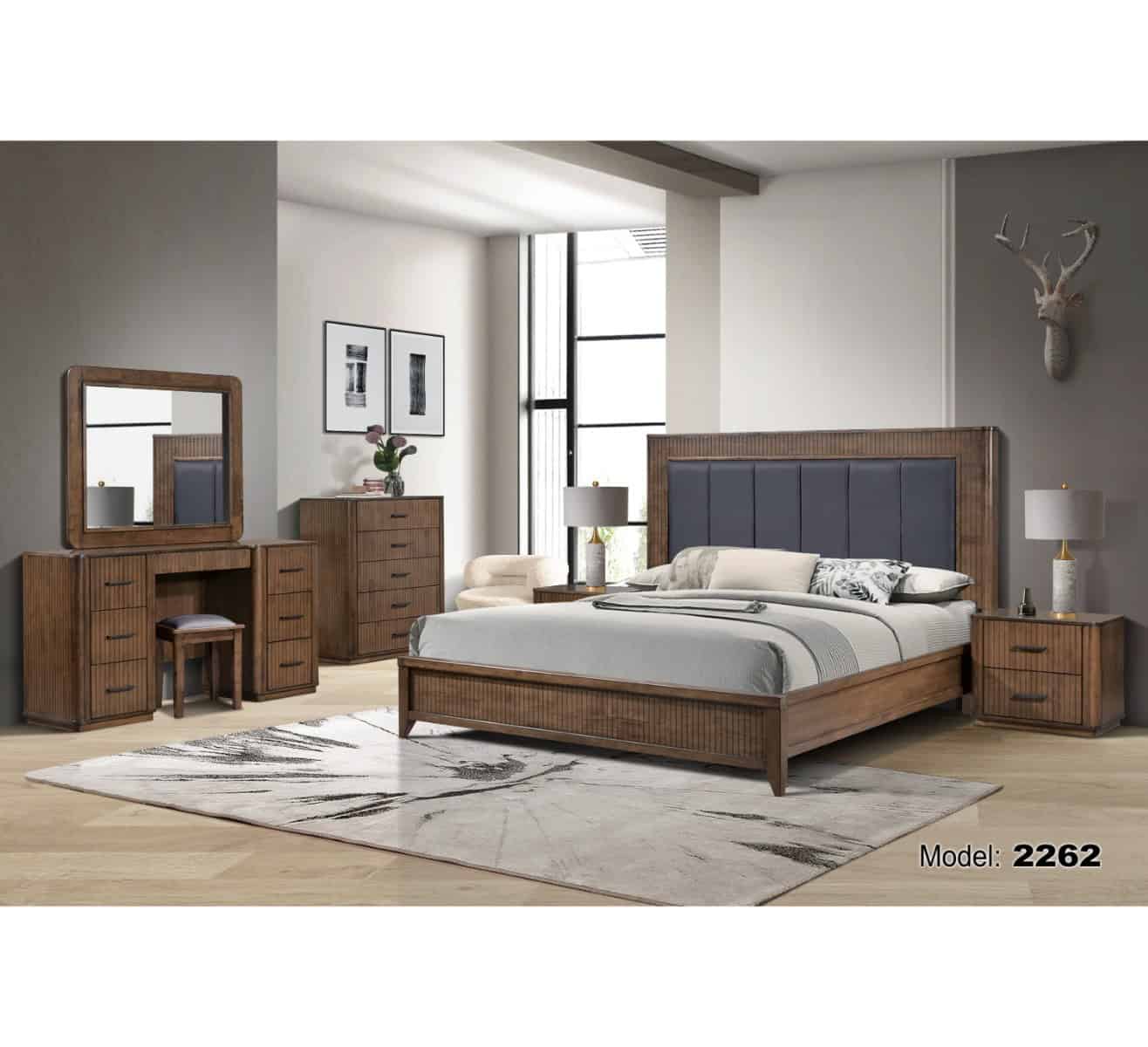 Vienna 5ft Bedframe - Walnut - Image 2
