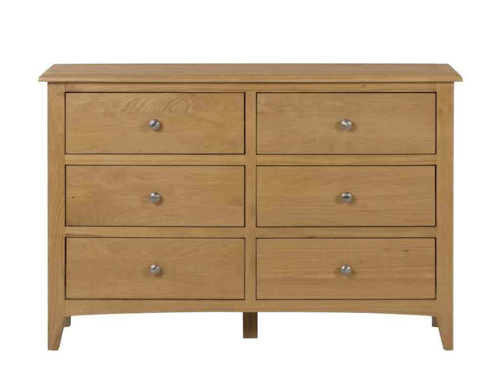 Kilkenny Oak 6 Drawer Chest | Buy Online | Beds.ie