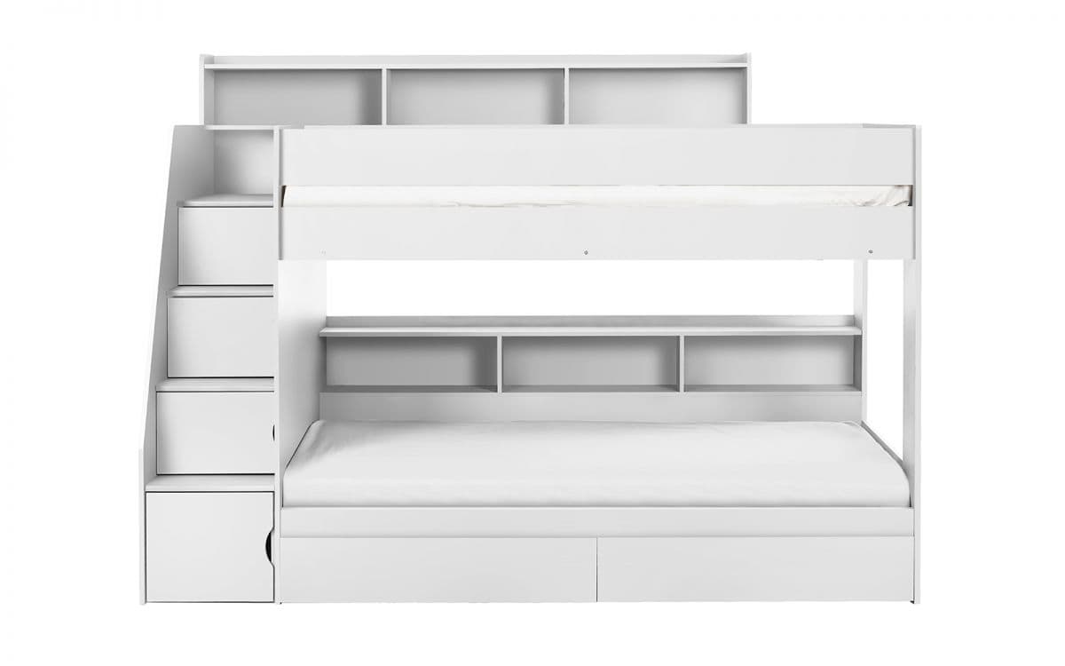 Camden Staircase Bunk Bed - All White - Image 5