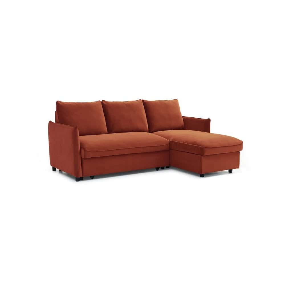 Blaire Corner Sofa Bed - Burnt Orange | Buy Online | Beds.ie