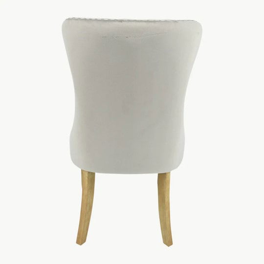Kacey Chair with Brushed Legs - Mink Velvet (Set of 2) - Image 6